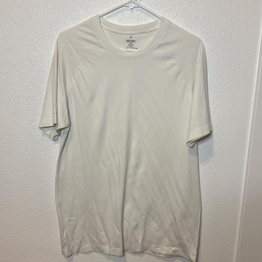 Fabletics Men's White T-shirt Size L